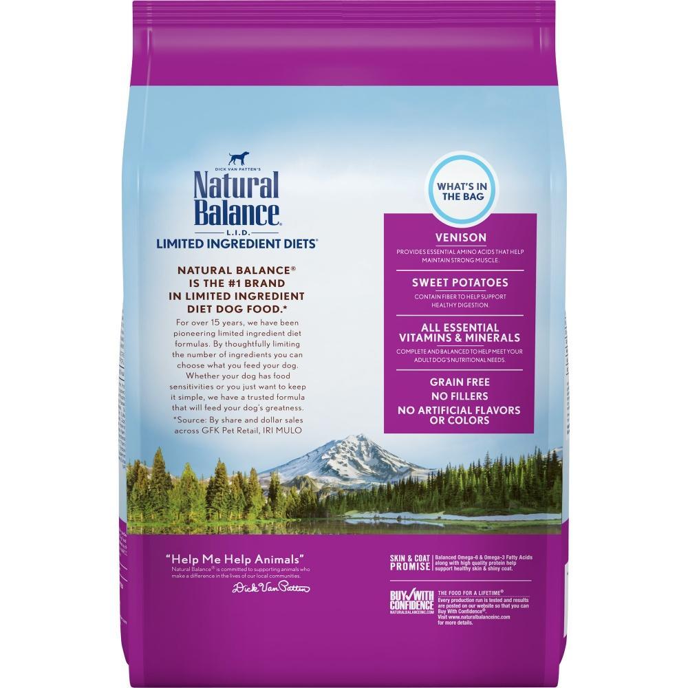 Natural Balance L.I.D. Limited Ingredient Diets Adult Maintenance Sweet  Potato & Venison Dry Dog Food - Philadelphia, PA