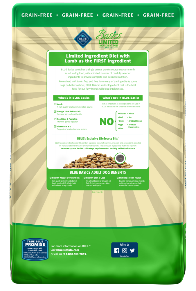 Blue Buffalo Basics Grain Free Adult Lamb & Potato Recipe Dry Dog Food -  Philadelphia, PA
