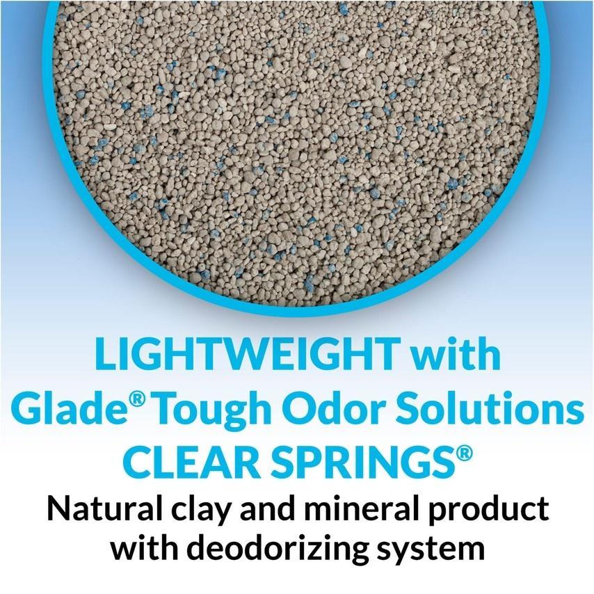 Tidy Cats Clear Springs Scent LightWeight Glade Tough Odor Solutions