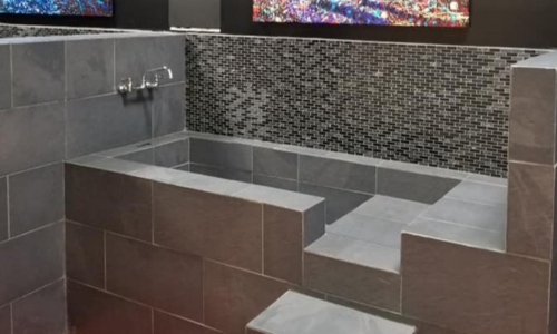 A self-serve dog wash.