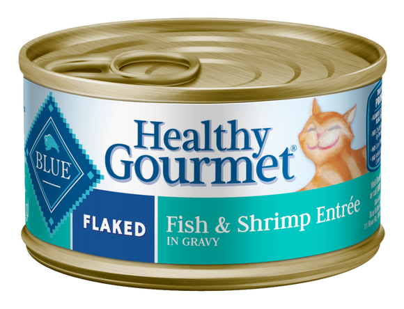 Blue Buffalo Healthy Gourmet Flaked Fish and Shrimp Entree Canned Cat Food