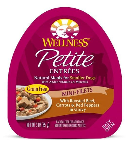Wellness Petite Entrees Mini-Filets Grain Free Natural Roasted Beef Recipe Wet Dog Food