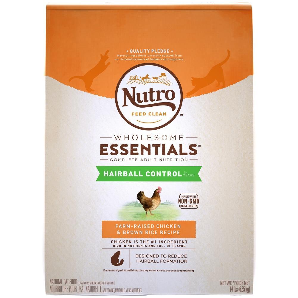 Nutro hairball hot sale cat food