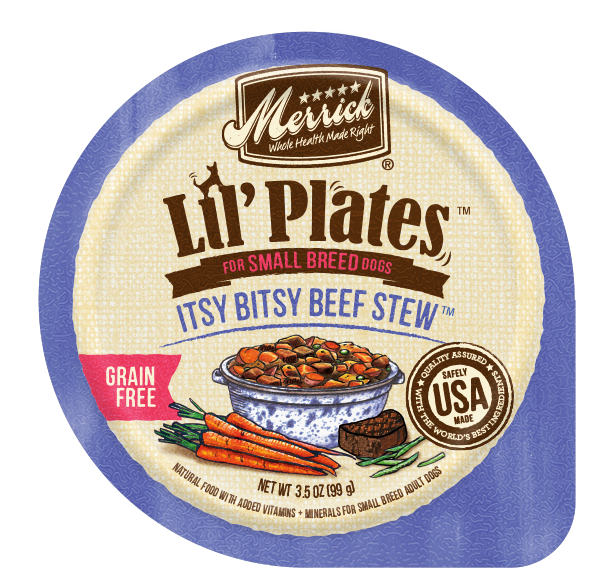 Merrick Lil Plates Adult Small Breed Grain Free Itsy Bitsy Beef