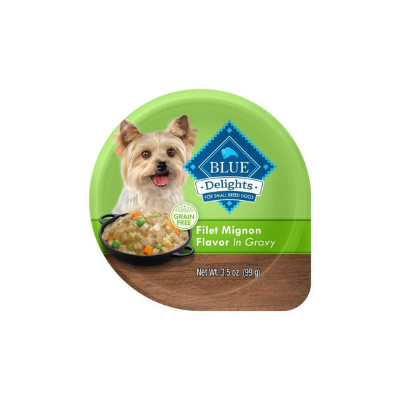 Blue Buffalo Blue Delights Small Breed Filet Mignon in Gravy Dog  Food Cup
