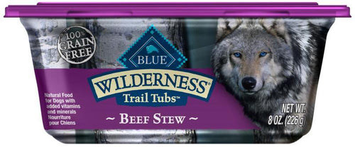 Blue Buffalo Wilderness Trail Tubs Grain Free Beef Stew Dog Food Tray