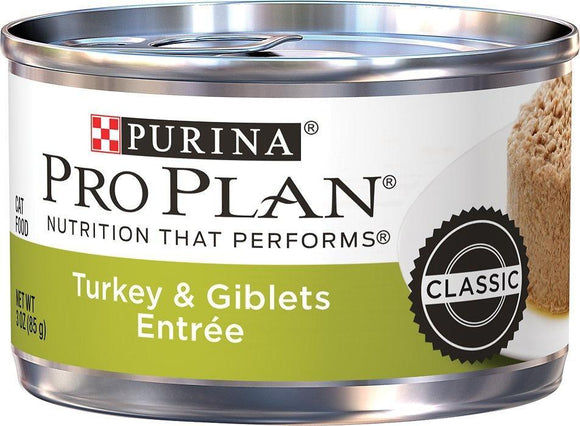 Purina Pro Plan Adult Classic Turkey & Giblets Entree Canned Cat Food