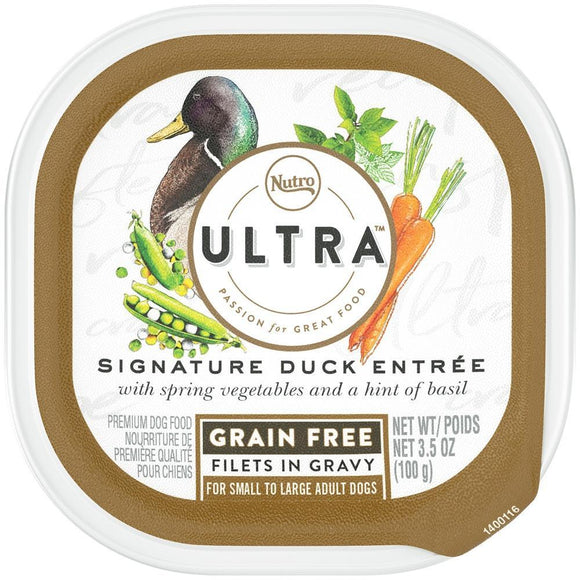 Nutro Ultra Grain Free Signature Duck Entree Filets in Gravy Wet Dog Food