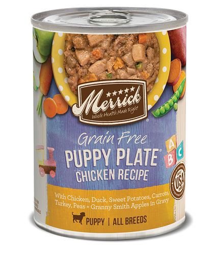Merrick Grain Free Puppy Plate Chicken Recipe in Gravy