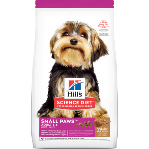 Hill's® Science Diet® Adult Small Paws™ Lamb Meal & Brown Rice Recipe dog food