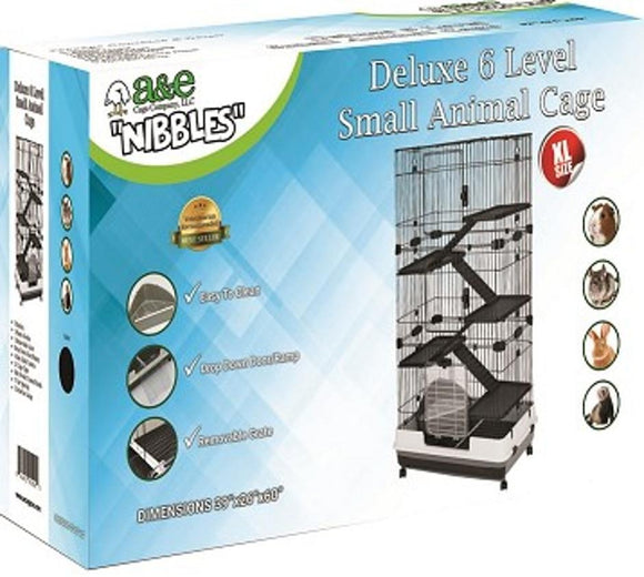 NIBBLES DELUXE 6 LEVEL SMALL ANIMAL CAGE